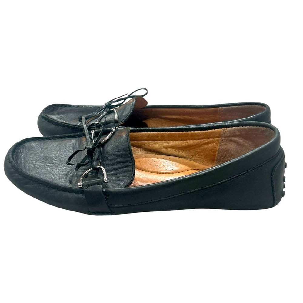 Lauren Ralph Lauren Black Briley Soft Flat Size 9.5 Business Casual Old Money